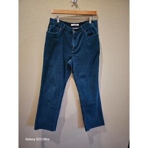 Vintage Bill Blass hi-rise teal corduroys